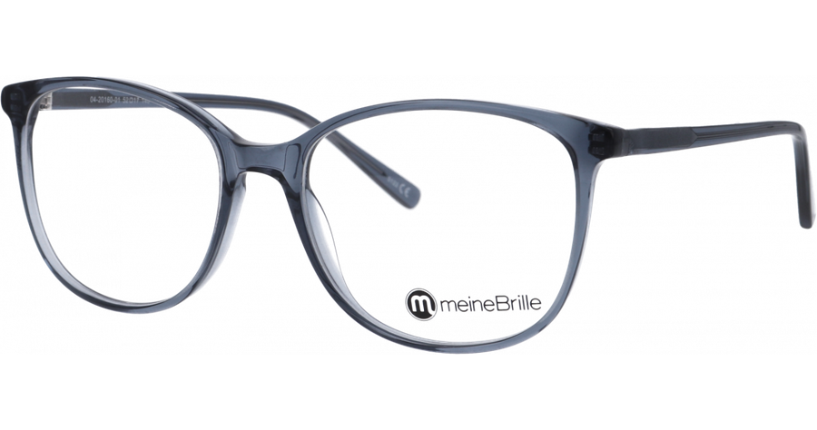 meineBrille 04-20160-01, Blaugrau Schräg links