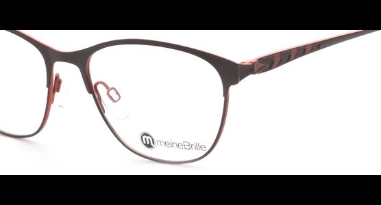 meineBrille 04-96020-01, Brombeere/Orange Matt nah - Ansicht 4