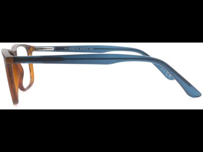 meineBrille 04-96060-02, Havanna/Petrolblau Matt seite