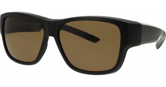 SunRay 06-00310-01 Überbrille, Schwarz/Carbon, Braun matt - Ansicht 2