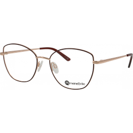meineBrille Brille Damen meineBrille 04-40110-01, Weinrot/Roségold glänzend