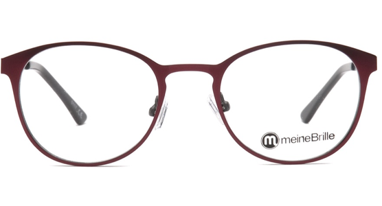 meineBrille 04-79000-01, Rot/Schwarz Matt front - Ansicht 3