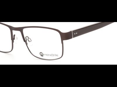 meineBrille 04-96010-02, Dunkel Braun Matt nah