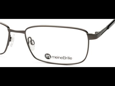 meineBrille Brille Herren meineBrille 04-12090-01, Dunkel Gun matt / Schwarz glänzend Ansicht 5