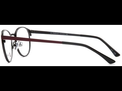 meineBrille 04-79000-01, Rot/Schwarz Matt seite