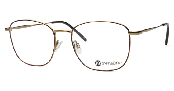 meineBrille 04-12060-02, Gold/ Havanna matt Schräg links - Ansicht 3