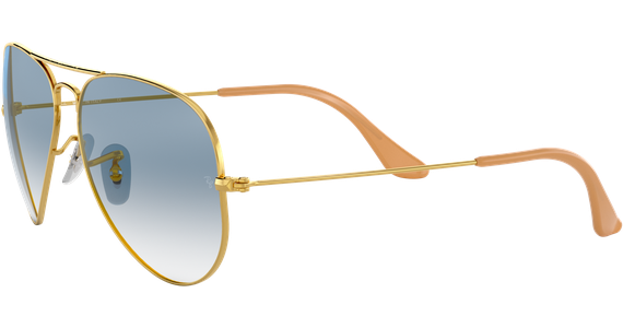 Ray-Ban Aviator Gradient RB3025 001/3F Gold/Blau 58 - MEDIUM - Ansicht 3