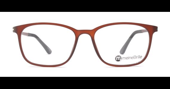 meineBrille 04-69120-02, Dunkel Braun Matt front - Ansicht 3