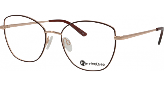 meineBrille 04-40110-01, Weinrot/Roségold glänzend - Ansicht 2