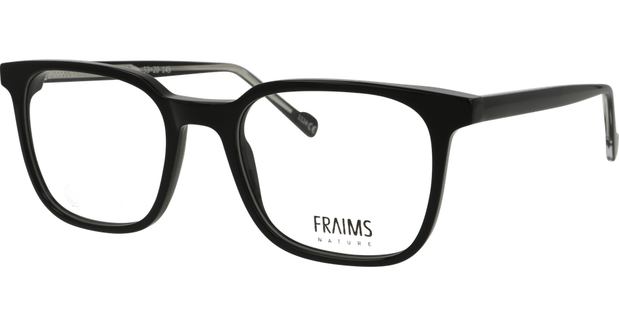 FRAIMS Brille Herren FRAIMS NATURE 03-41260-01 Ashley Schwarz glänzend Ansicht 1