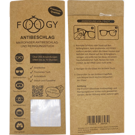  FOOGY Mikrofaser Antibeschlag- und Reinigungstuch