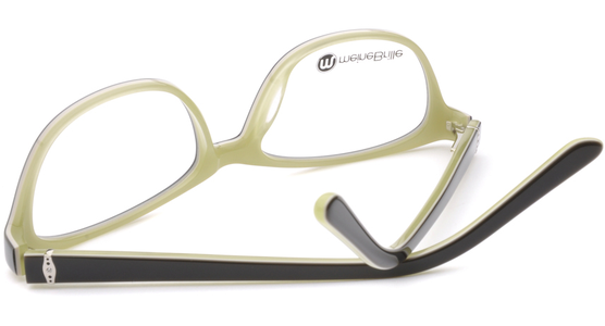 meineBrille 04-69180-01, Schwarz/Hellgrün hinten - Ansicht 7