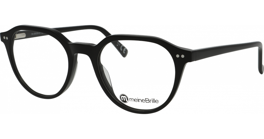 meineBrille Brille Unisex meineBrille 04-30030-01, Schwarz glänzend Ansicht 1
