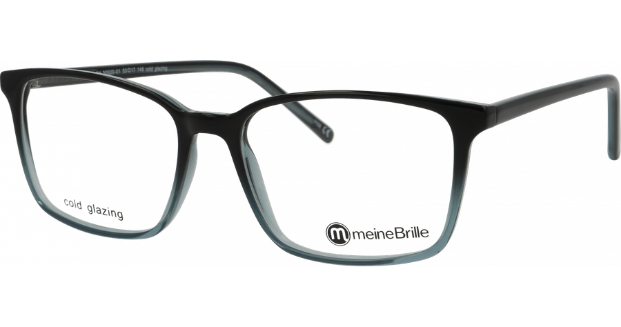 meineBrille Brille Unisex meineBrille 04-30020-01 Schwarz / Blau glänzend Ansicht 1
