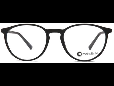 meineBrille 04-79010-01, Schwarz Matt front