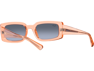 Ray-Ban Sonnenbrille Unisex Ray-Ban Kiliane RB4395 66868F, Orange Transparent Blau, MEDIUM Ansicht 5