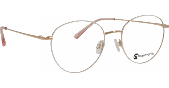 meineBrille 04-96090-04, Weiß/Gold - Ansicht 4