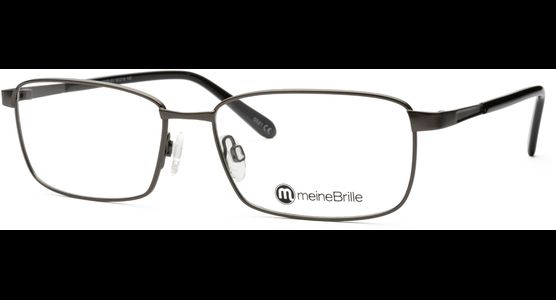 meineBrille 04-12090-01, Dunkel Gun matt / Schwarz glänzend - Ansicht 2