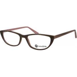 meineBrille Brille Damen meineBrille 04-40190-02, Khaki-Rosé Glitzer