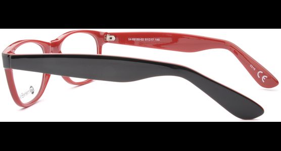 meineBrille 04-69150-02, Schwarz/Rot seite - Ansicht 5