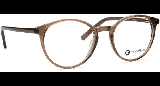 meineBrille 04-12070-01, Braun transparent glänzend Schräg rechts - Ansicht 5