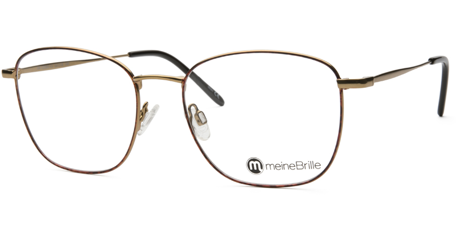 meineBrille 04-12060-02, Gold/ Havanna matt Schräg links