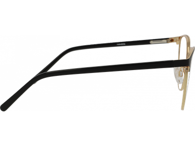 meineBrille Brille Damen meineBrille 04-30010-01 Schwarz matt/Gold glänzend Ansicht 3