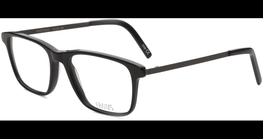 FRAIMS Brille Herren FRAIMS 03-97270-01 Eric, Schwarz/Gun Matt Ansicht 1
