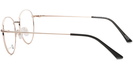 meineBrille 04-96090-02, Braun Matt/Gold Glänzend seite - Ansicht 5