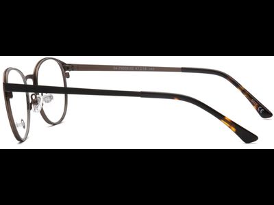 meineBrille 04-79000-02, Schwarz/Nougat Matt seite