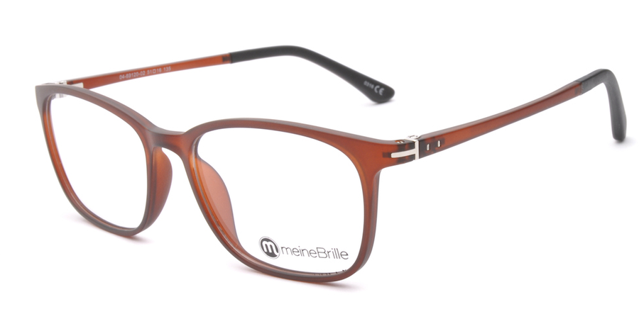 meineBrille 04-69120-02, Dunkel Braun Matt links