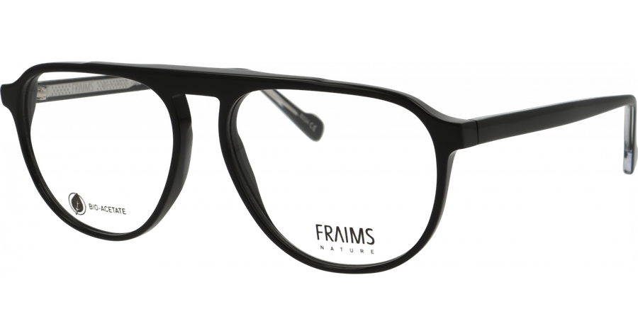 FRAIMS Brille Unisex FRAIMS NATURE 03-41200-01 River, schwarz/schwarz-transparent Ansicht 1