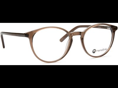 meineBrille 04-12070-01, Braun transparent glänzend Schräg rechts