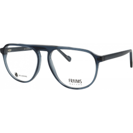 FRAIMS Brille Unisex FRAIMS NATURE 03-41200-02 River, blaugrau transparent glänzend