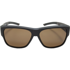 SunRay Sonnenbrille Unisex SunRay 06-00310-01 Überbrille, Schwarz/Carbon, Braun matt