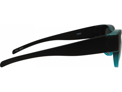 SunRay Sonnenbrille Unisex SunRay 06-00320-02 Überbrille, Schwarz/Türkis matt Ansicht 2