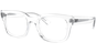 Ray-Ban Chad 0RX7217 8321, Glänzendes Transparent - LARGE