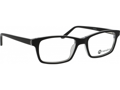 meineBrille Brille Unisex meineBrille 04-30080-02, Schwarz/Crystal Ansicht 4