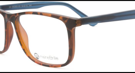 meineBrille 04-96060-02, Havanna/Petrolblau Matt nah - Ansicht 7