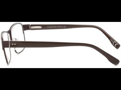 meineBrille 04-96010-02, Dunkel Braun Matt seite