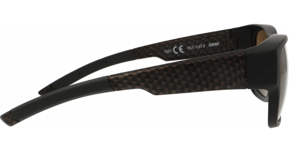SunRay 06-00310-01 Überbrille, Schwarz/Carbon, Braun matt - Ansicht 3