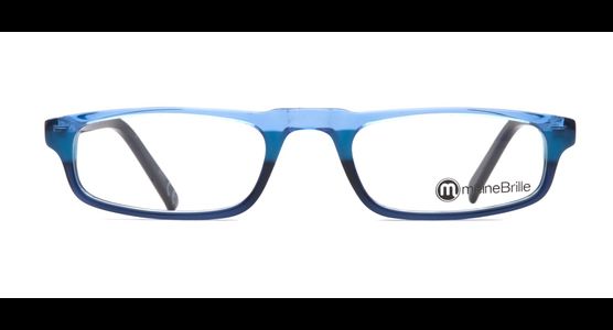 meineBrille 04-79040-02, Hellblau/Dunkel Blau front - Ansicht 3