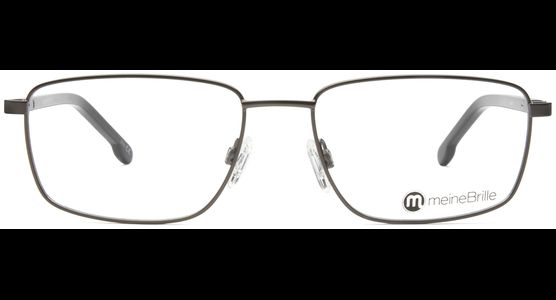 meineBrille 04-12050-01, Gun/Schwarz Front - Ansicht 3