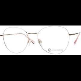 meineBrille 04-12040-02, Weiß/Gold Schräg links