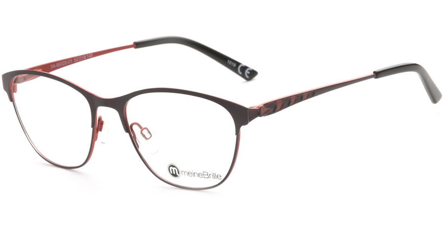 meineBrille 04-96020-01, Brombeere/Orange Matt links