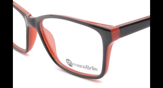 meineBrille 04-69190-01, Schwarz/Rot nah - Ansicht 4