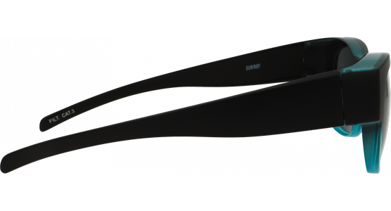SunRay 06-00320-02 Überbrille, Schwarz/Türkis matt - Ansicht 3