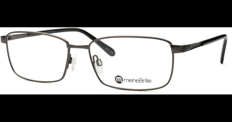 meineBrille Brille Herren meineBrille 04-12090-01, Dunkel Gun matt / Schwarz glänzend Ansicht 1