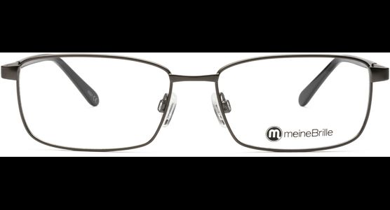 meineBrille 04-12090-01, Dunkel Gun matt / Schwarz glänzend - Ansicht 3