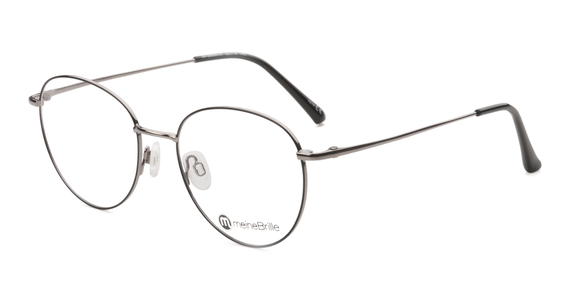 meineBrille 04-96090-01, Schwarz/Gun Glänzend links - Ansicht 2